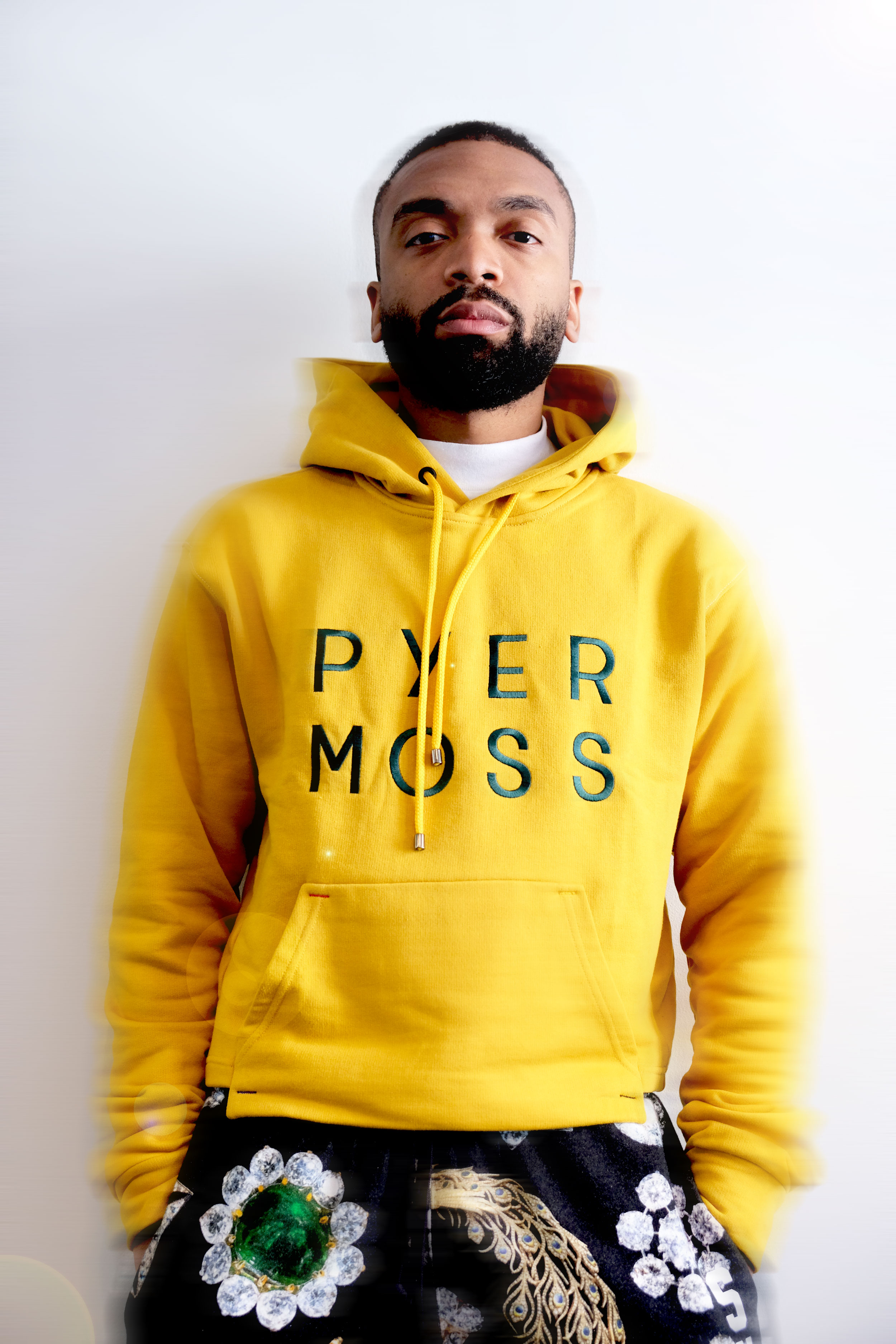 pyer moss hoodie yellow