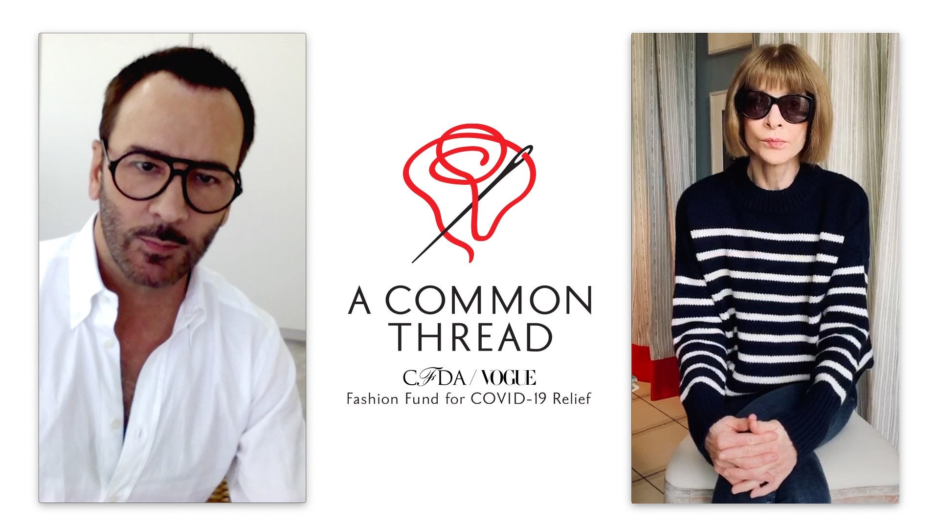 Tom Ford & Anna Wintour on A Common Thread & The Industry's Need for Help  Now | News | CFDA