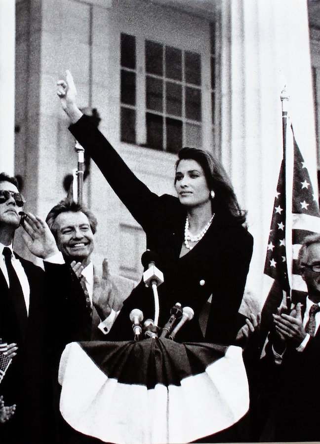 Here's what Donna Karan thought the first female president might look like  in 1992.