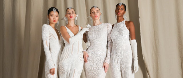 Bridal Dresses present at the collections at the New York Fashion Week: Bridal 2022 held last April 